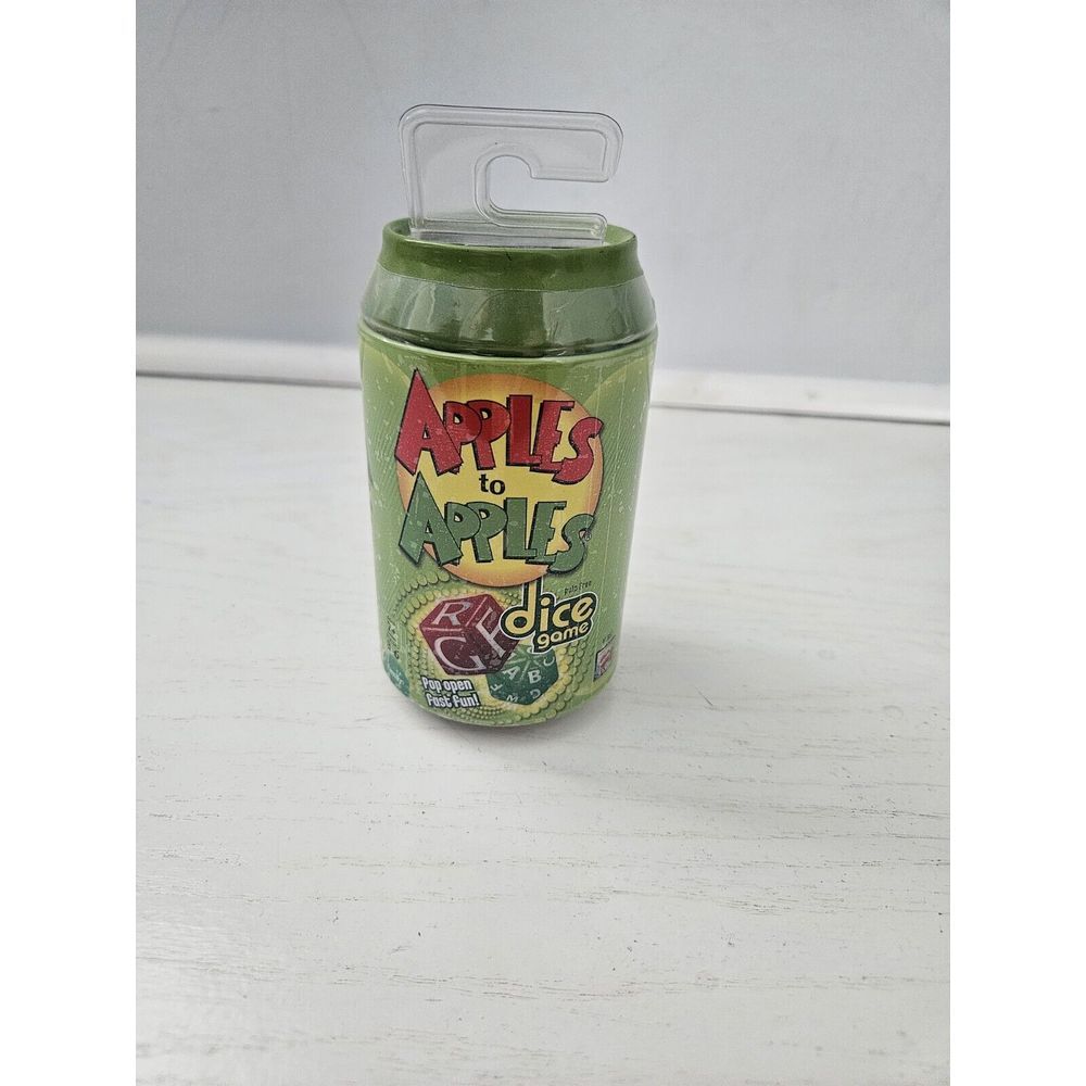 NEW Mattel Apples‎ to Apples Dice Game in a Soda Pop Can  3-6 Players Ages 7+